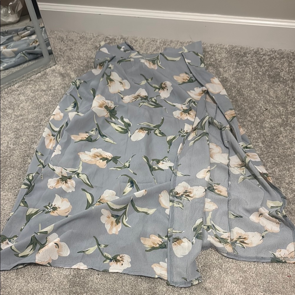 Floral Blue Women's Skirt